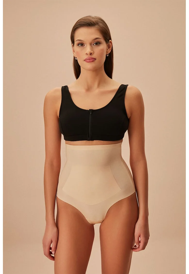 Chiliti modelatori cu talie inalta, Bej