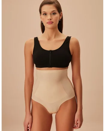 Chiliti modelatori cu talie inalta, Bej