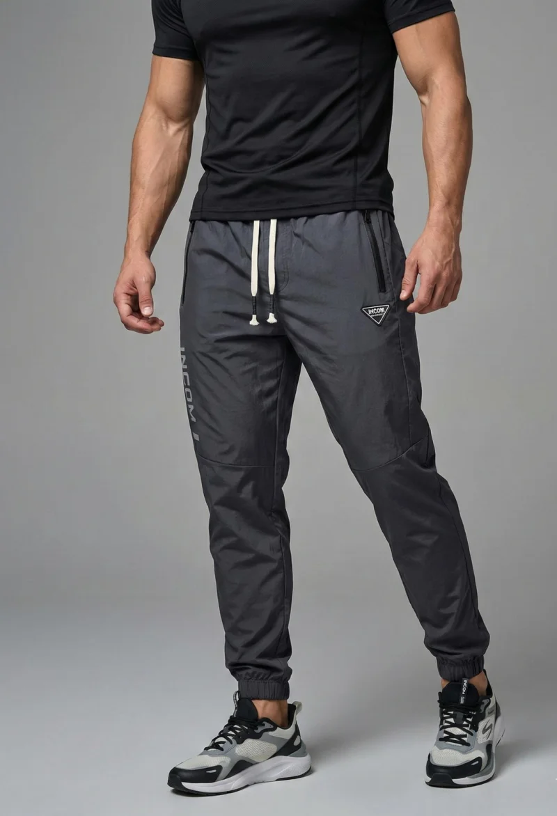 Pantaloni fas Trening Jogger Gri  Buzunare  Fermoar 7797