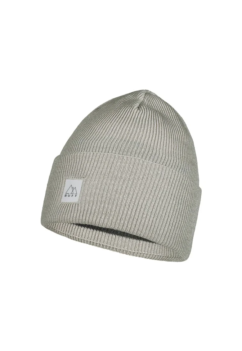 Caciula Tricotata Crossknit model Solid Light Grey pentru Adulti, Gri