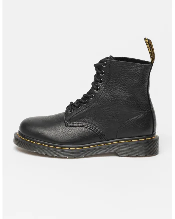 Ghete unisex de piele cu sireturi 1460 Pascal, Negru