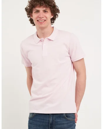 Tricou polo de bumbac din pique, Lila