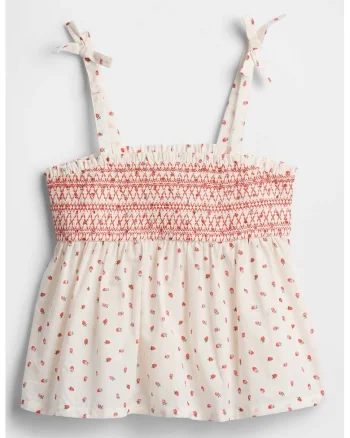 Bluza cu imprimeu cu fructe, Rosu/Verde/Alb murdar