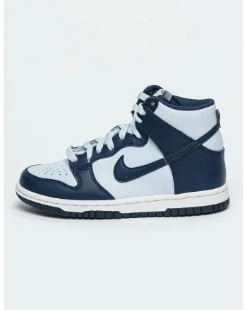 Pantofi sport high-top din piele Dunk, Albastru glaciar/Bleumarin