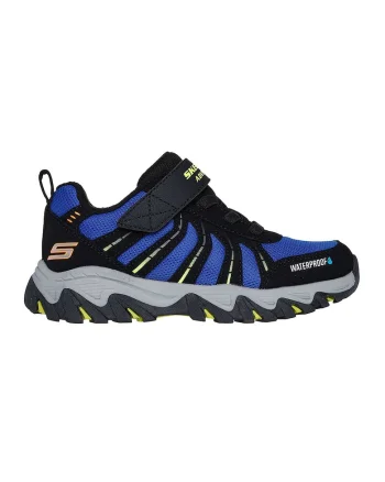 Pantofi sport cu velcro Adventure Waterproof, Negru/Albastru royal