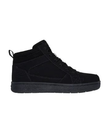 Pantofi sport inalti din piele intoarsa Smooth Street Cozy, Negru