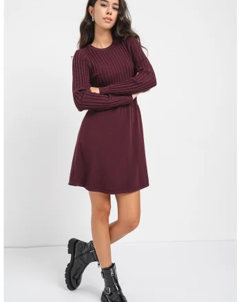 Rochie evazata Fia, Violet