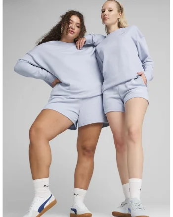 Pantaloni scurti cu talie elastica, Albastru glaciar
