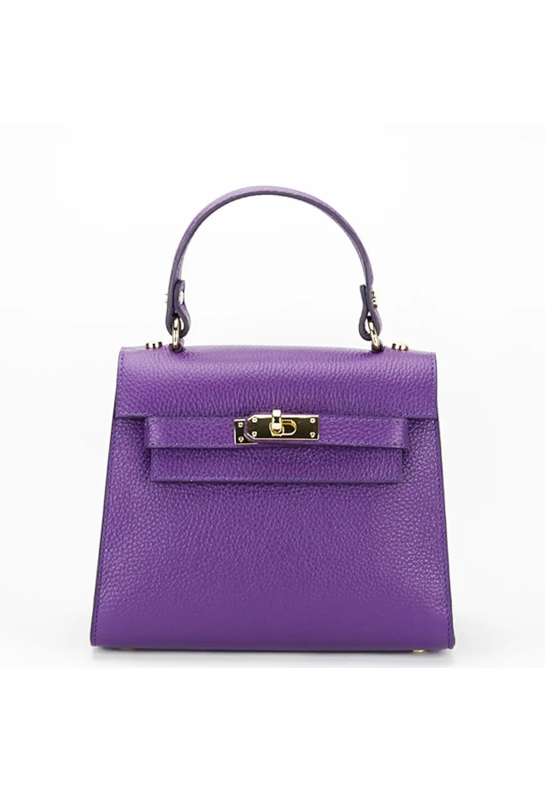 Geanta mica din piele naturala B-8949 121 Fucsia 6759, Violet