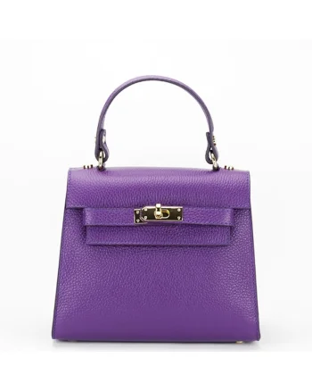Geanta mica din piele naturala B-8949 121 Fucsia 6759, Violet