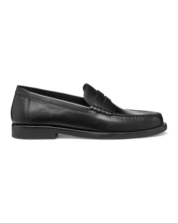 Pantofi loafer de piele, Negru