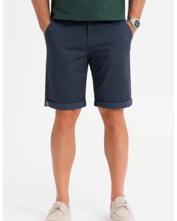 Pantaloni regular fit cu buzunare, Bleumarin