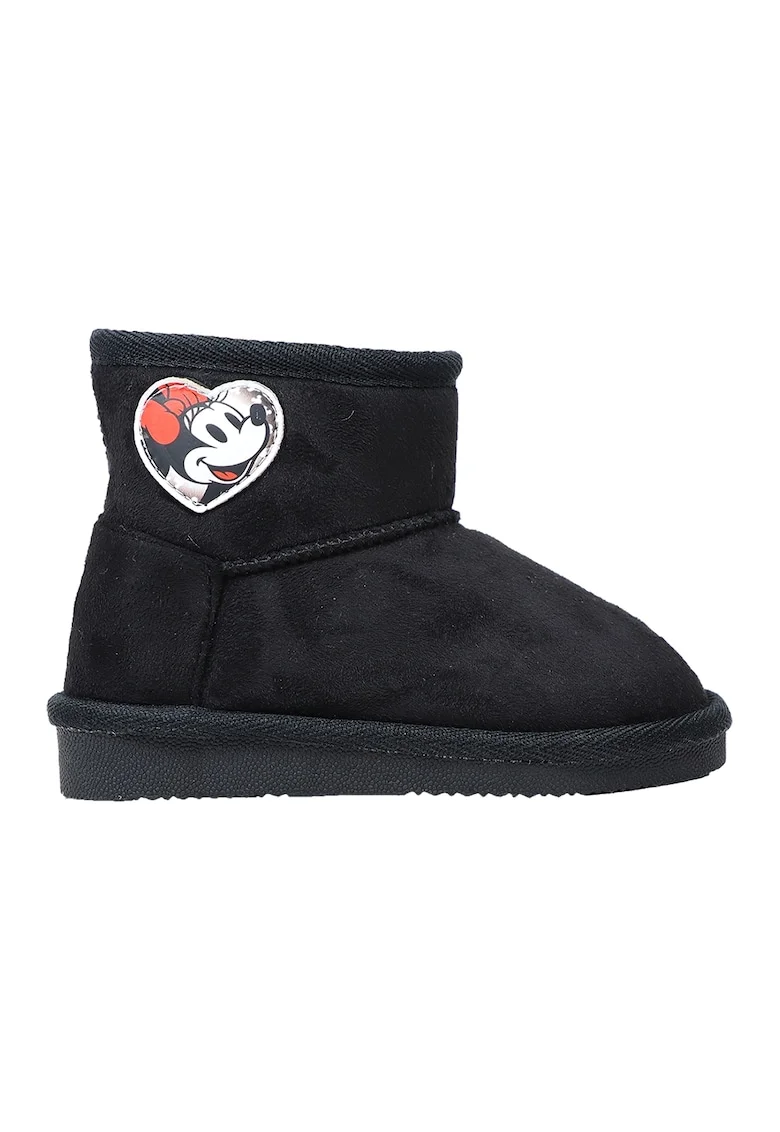Ghete fara inchidere cu Minnie Mouse, Rosu/Negru stins