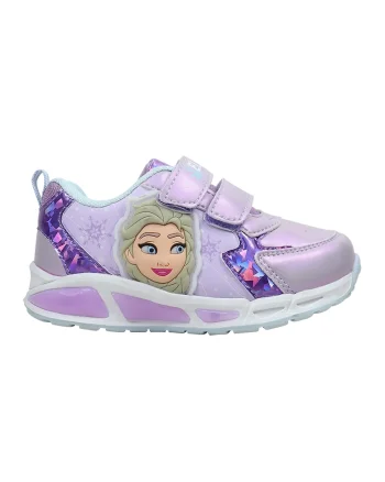 Pantofi sport cu velcro si Disney, Lila/Ametist