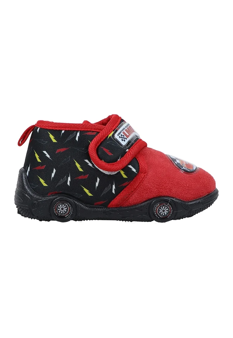 Pantofi cu velcro si Lightning McQueen, Rosu/Negru/Galben