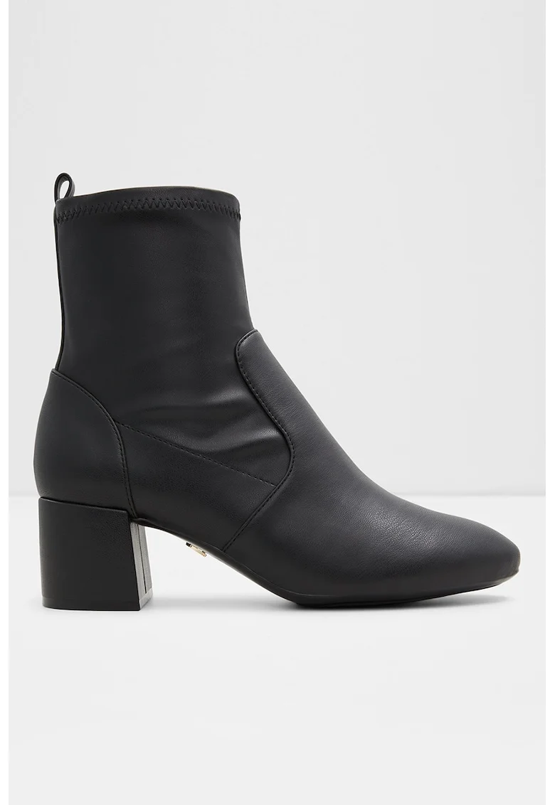 Botine din piele Tirgus, Negru