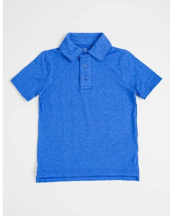 Tricou polo Tech Performance, Albastru melange
