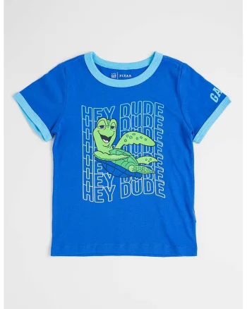 Tricou de bumbac cu detalii contrastante, Albastru inchis