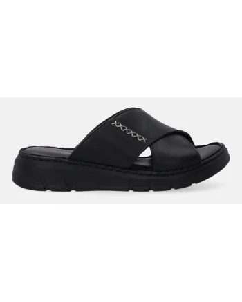 Papuci demiwedge din piele