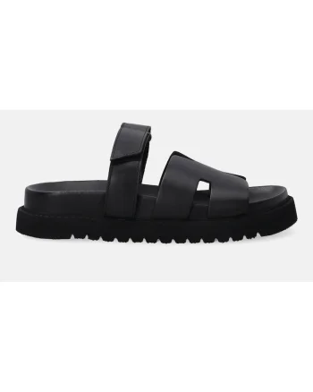 Papuci din piele cu velcro