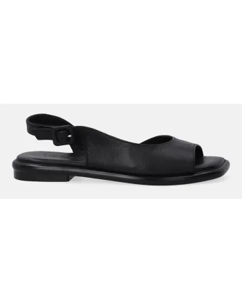 Sandale de piele cu varf patrat