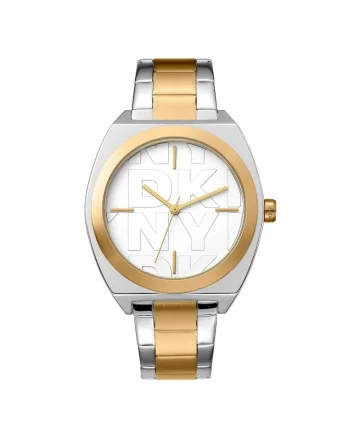 Ceas dama  38mm otel, curea, Gold
