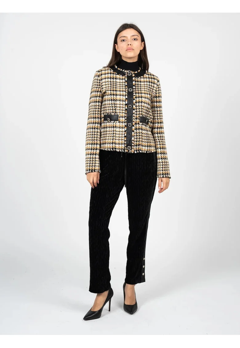 Sacou cu imprimeu houndstooth, 40