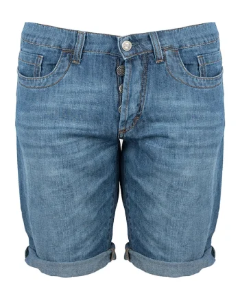 Pantaloni scurti din denim cu 5 buzunare,