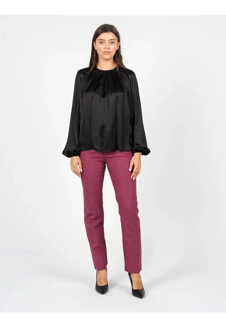 Pantaloni slim fit cu imprimeu, W38-L32