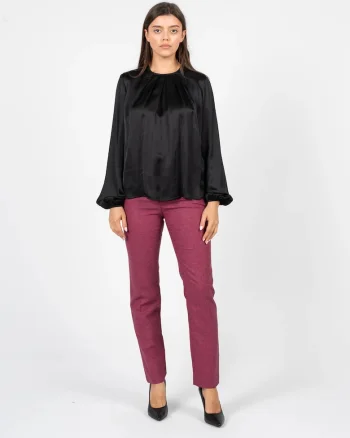 Pantaloni slim fit cu imprimeu, W38-L32