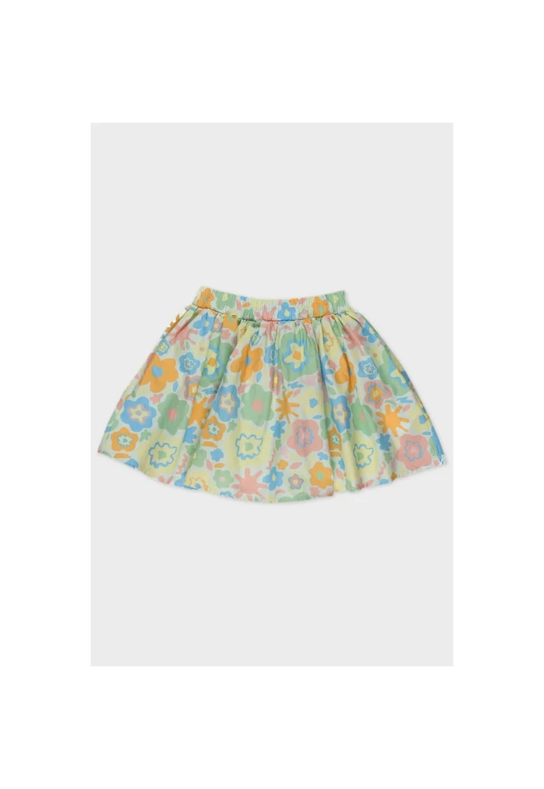 - Fusta cu Imprimeu Floral pentru Bebelusi, Verde, 56/62 cm