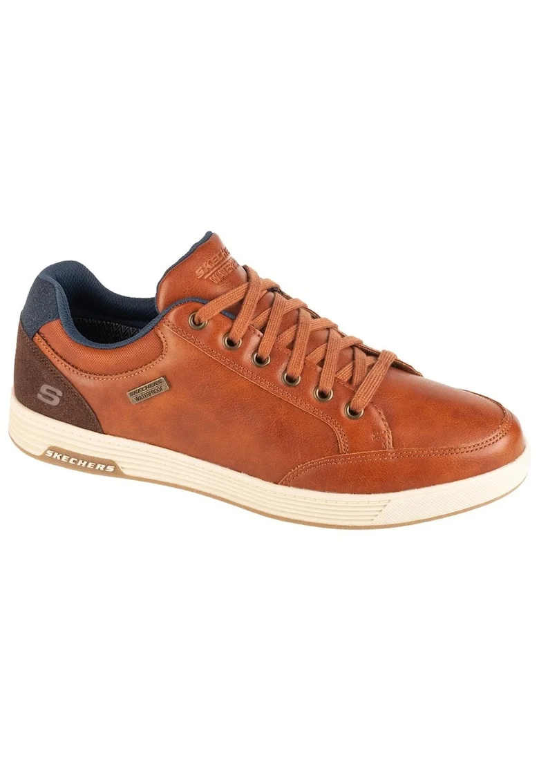 Pantofi barbati Cavell,  Sintetic, Maro