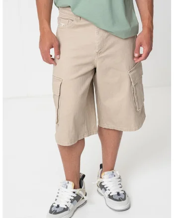 Bermude cargo relaxed fit, Bej