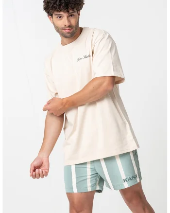 Tricou lejer cu logo, Bej