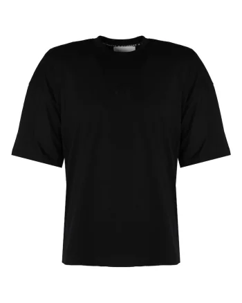 Tricou uni cu decolteu la baza gatului,