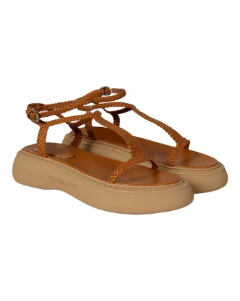 Sandale cu model impletit,