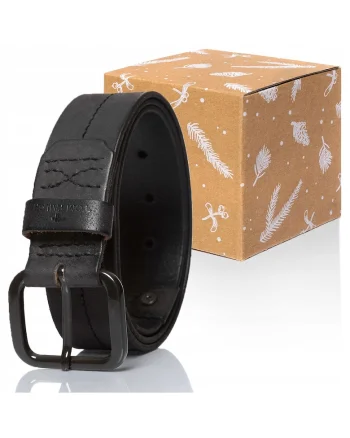 Curea Din Piele,  Tg1027H53, 100% Piele Naturala, Marime: 85, Culoare: Maro, Latime: 4 cm, Maro,