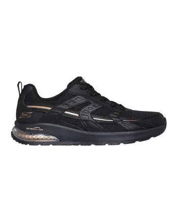 Pantofi sport Bobs Vision Air cu insertii de piele ecologica, Auriu/Negru