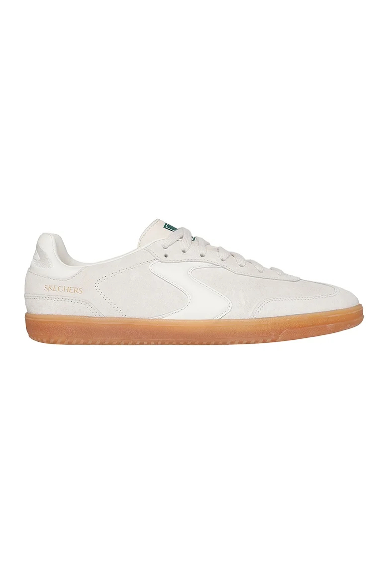 Pantofi sport low-cut Hotshot Azir de piele intoarsa, Crem