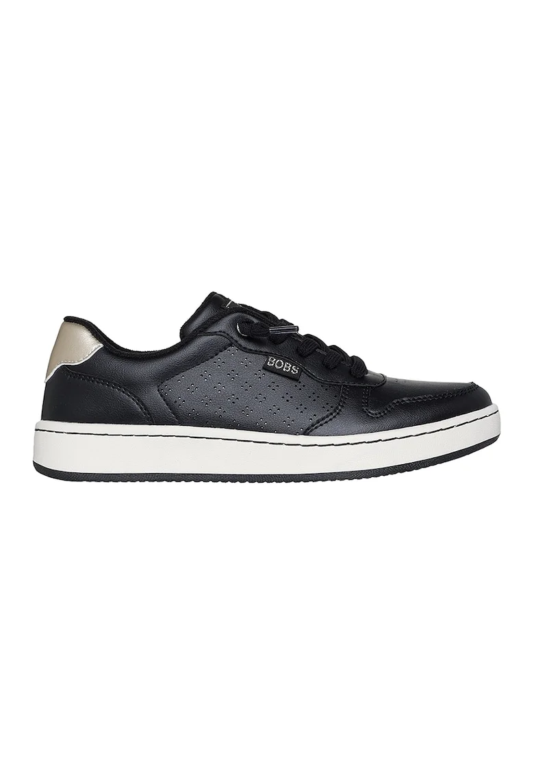 Pantofi sport Cute Court-Luxe Kicks din piele ecologica, Auriu/Negru