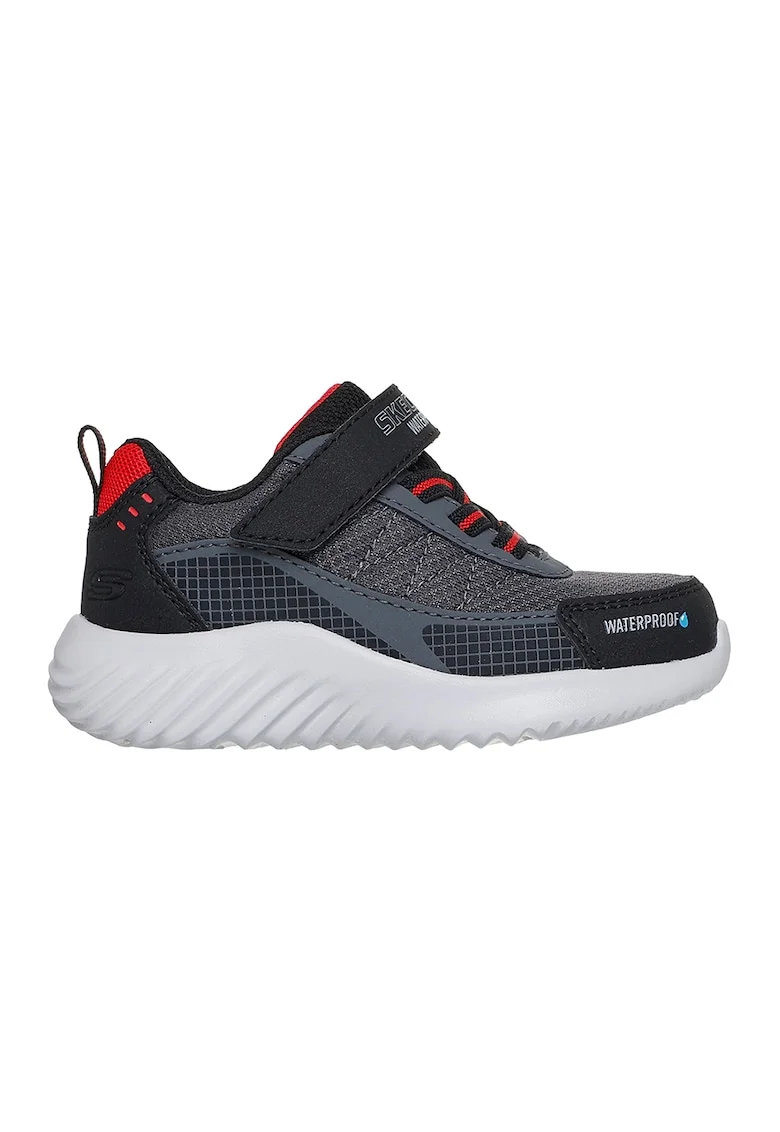 Pantofi sport Bounder impermeabili cu velcro, Negru/Gri carbune