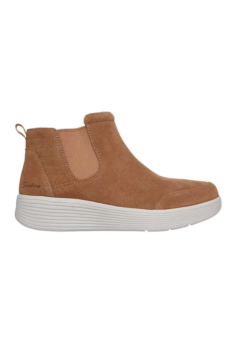 Ghete Chelsea din piele intoarsa Arch Fit Laguna Harvest Moons, Maro camel