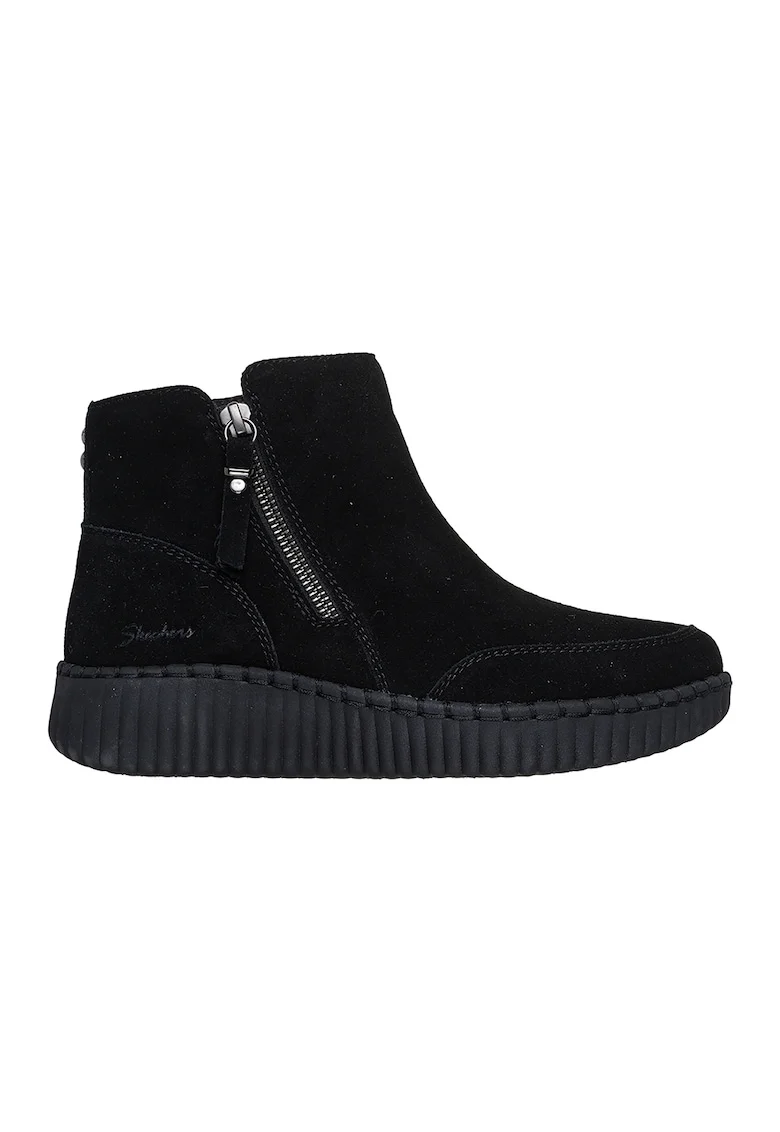 Ghete din piele intoarsa Wilshire Blvd- Weekend Crush, Negru
