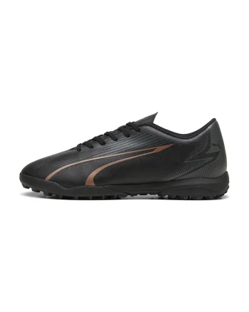 Pantofi de piele ecologica pentru fotbal Ultra Play, Negru/Portocaliu stins