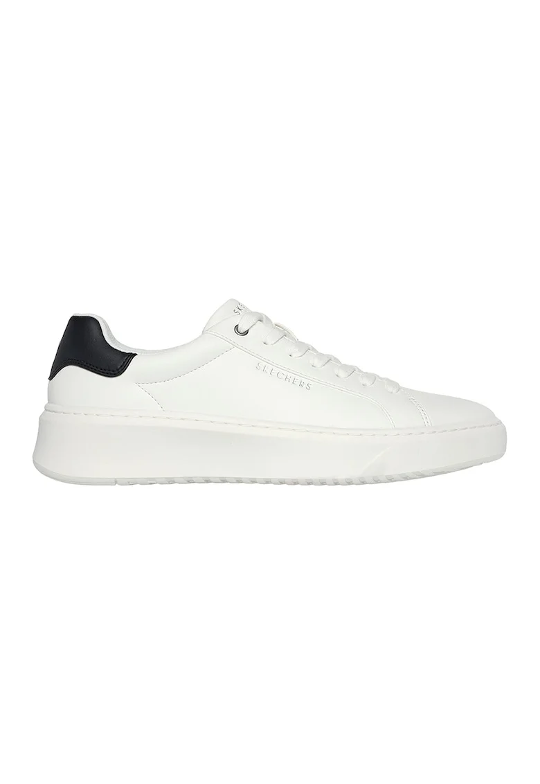 , Pantofi sport de piele ecologica, Alb