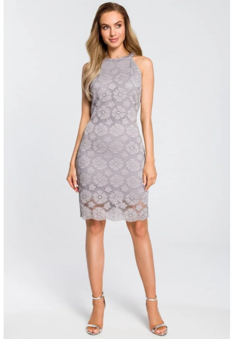 Rochie mulata din dantela,, Gri