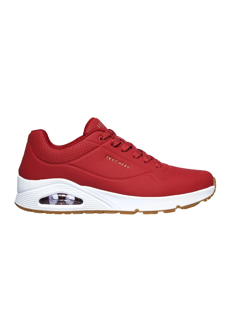 Pantofi sport de piele ecologica Uno Stand On Air, Rosu