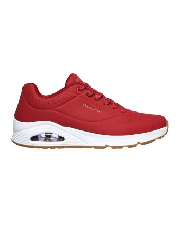 Pantofi sport de piele ecologica Uno Stand On Air, Rosu