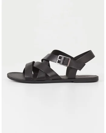 Sandale de piele cu barete incrucisate