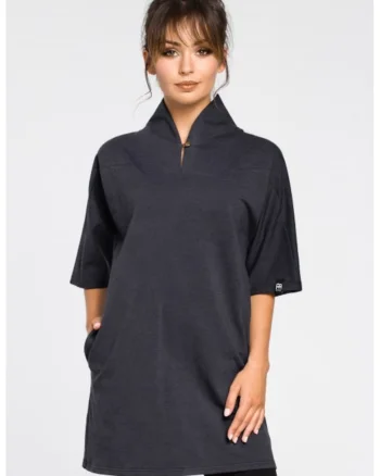 Tunica kimono moderna,  Gri inchis